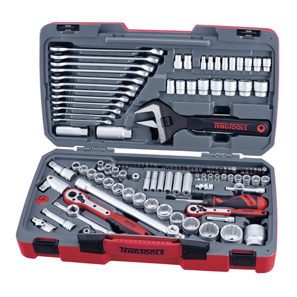 127 Piece 1/4", 3/8" and 1/2" Drive Metric and AF Socket and Tool Set